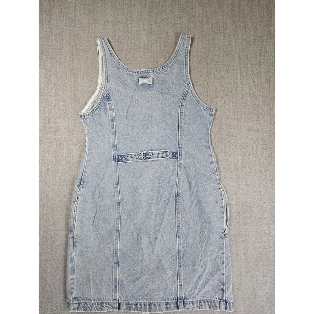 Levi's Womens‎ Light Blue Denim Dress Button Down Pockets Sleeveless Size Small - Picture 2 of 16